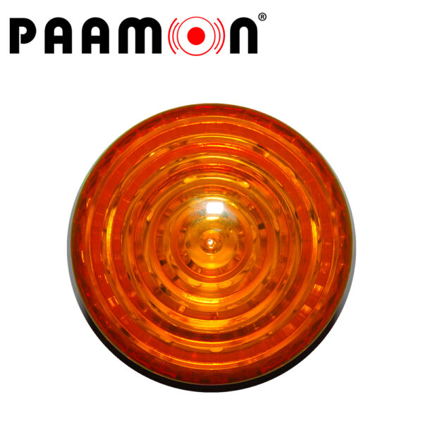 ESTROBO COLOR AMBAR PAAMON PAM-LED3 ULTRA POTENTE CON LEDS INDIVIDUALES/ ALAMBRICO/ MATERIAL ABS DE ALTO IMPACTO/ DESTELLO 90XMIN / USO EN INTERIOR Y EXTERIOR / COMPATIBLE CON TODOS LOS SISTEMAS DE ALARMA