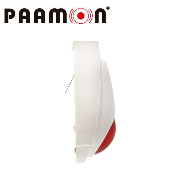 SIRENA CON ESTROBO ALAMBRICA PAAMON PAM-SL500 TAMPER NO Y NC/ FACIL INSTALACION/ PARA USO EN EXTERIOR IP65/ MATERIAL PLASTICO ABS/ COLOR BLANCO/ NIVEL DE SONIDO 110/-2dB/ ALTA DURABILIDAD/ COMPATIBLE CON CUALQUIER SISTEMA DE ALARMA