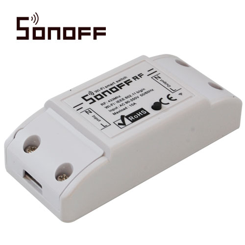 INTERRUPTOR ON/OFF SONOFF RF SMART INALAMBRICO WIFI PARA SOLUCION DE SMART HOME CON TEMPORIZADOR PARA IOS Y ANDROID COMPATIBLE CON ALEXA/GOOGLE HOME/NEST/IFTTT 1CH WIFI 2 INTERRUPTOR ON/OFF SONOFF RF SMART INALAMBRICO WIFI PARA SOLUCION DE SMART HOME CON TEMPORIZADOR PARA IOS Y ANDROID COMPATIBLE CON ALEXA/GOOGLE HOME/NEST/IFTTT 1CH WIFI 2.4GHZ HASTA 10AMP SOPORTA CONTROL REMOTO PARA INTERIOR DE 433MHZ (MODELO REMOTE433 NO INCLUIDO)
