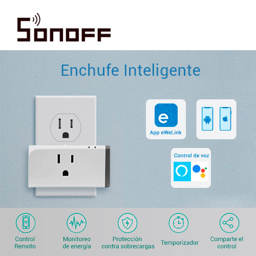 CONTACTO ON/OFF SONOFF S31 SMART INALAMBRICO WIFI PARA SOLUCION DE SMART HOME CON TEMPORIZADOR Y MONITOREO EN TIEMPO REAL DE ENERGIA PARA IOS Y ANDROID COMPATIBLE CON ALEXA/GOOGLE HOME/IFTTT WIFI 2 CONTACTO ON/OFF SONOFF S31 SMART INALAMBRICO WIFI PARA SOLUCION DE SMART HOME CON TEMPORIZADOR Y MONITOREO EN TIEMPO REAL DE ENERGIA PARA IOS Y ANDROID COMPATIBLE CON ALEXA/GOOGLE HOME/IFTTT WIFI 2.4GHZ HASTA 16AMP