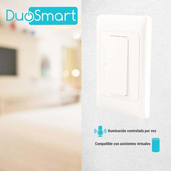 SWITCH APAGADOR DE ESCALERA WIFI 2.4 GHZ DUOSMART A40  COMPATIBLE CON ALEXA Y GOOGLE HOME CON TEMPORIZADORES COMPATIBLE CON ESCENAS DE AUTOMATIZACION EN CONJUNTO CON OTROS DISPOSITIVOS