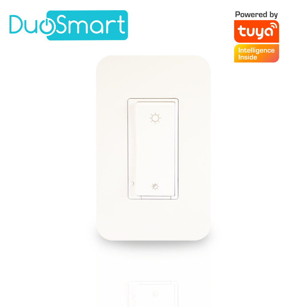 SWITCH APAGADOR CON REGULADOR DE INTENSIDAD WIFI 2 SWITCH APAGADOR CON REGULADOR DE INTENSIDAD WIFI 2.4 GHZ DIMMER DUOSMART A50 COMPATIBLE CON ALEXA Y GOOGLE HOME CON TEMPORIZADORES COMPATIBLE CON ESCENAS DE AUTOMATIZACION EN CONJUNTO CON OTROS DISPOSITIVOS