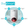 SIRENA INTELIGENTE WIFI 2.4 DUOSMART B20 STANDALONE MONITOREO EN APP DUOSMART  **SOPORTA DISPOSITIVOS RF DUOSMART SERIE C**  20 CONTROLES 60 DISPOSITIVOS EN MODO 24HRS AUDIBLE INTERIORES O PERIMETRALES