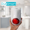 SIRENA INTELIGENTE WIFI 2.4 DUOSMART B20 STANDALONE MONITOREO EN APP DUOSMART  **SOPORTA DISPOSITIVOS RF DUOSMART SERIE C**  20 CONTROLES 60 DISPOSITIVOS EN MODO 24HRS AUDIBLE INTERIORES O PERIMETRALES