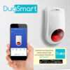 SIRENA INTELIGENTE WIFI 2.4 DUOSMART B20 STANDALONE MONITOREO EN APP DUOSMART  **SOPORTA DISPOSITIVOS RF DUOSMART SERIE C**  20 CONTROLES 60 DISPOSITIVOS EN MODO 24HRS AUDIBLE INTERIORES O PERIMETRALES