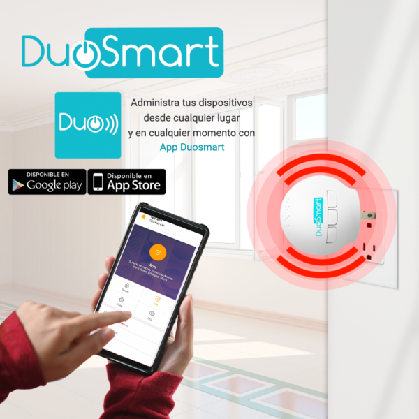 KIT ALARMA INALAMBRICA DUOSMART C20 COMUNICACION DUAL WIFI 2.4 GHZ RF 433 KIT ALARMA INALAMBRICA DUOSMART C20 COMUNICACION DUAL WIFI 2.4 GHZ RF 433.92 INCLUYE 1 PANEL 1 PIR 1 MAGNETO 1 LLAVERO **COMPATIBLE CON SENSORES DUOSMART C**