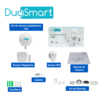 KIT ALARMA INALAMBRICA DUOSMART C20 COMUNICACION DUAL WIFI 2.4 GHZ RF 433 KIT ALARMA INALAMBRICA DUOSMART C20 COMUNICACION DUAL WIFI 2.4 GHZ RF 433.92 INCLUYE 1 PANEL 1 PIR 1 MAGNETO 1 LLAVERO **COMPATIBLE CON SENSORES DUOSMART C**