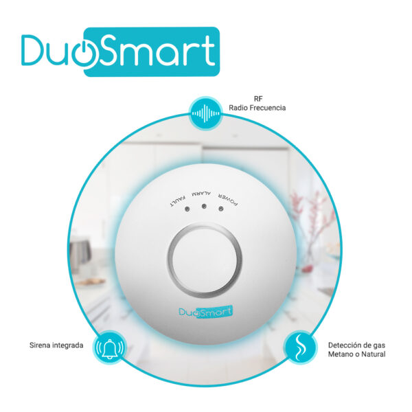 DETECTOR DE GAS RF SERIE C DUOSMART CGD1 **COMPATIBLE CON PANELES B20 C10 C20 Y C30*