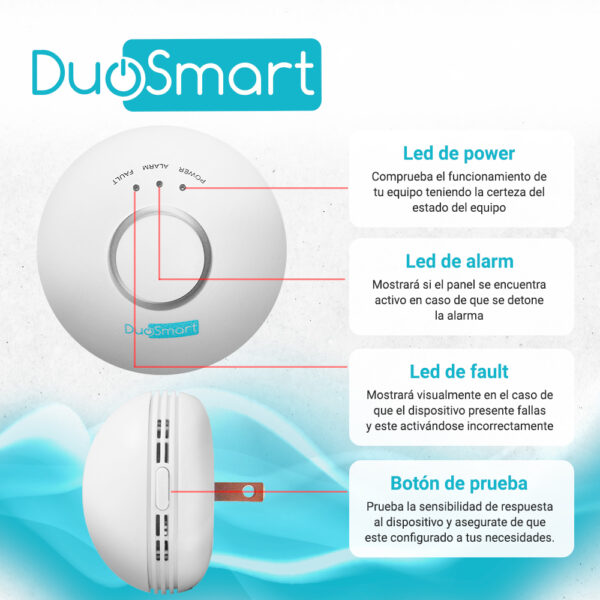 DETECTOR DE GAS RF SERIE C DUOSMART CGD1 **COMPATIBLE CON PANELES B20 C10 C20 Y C30*
