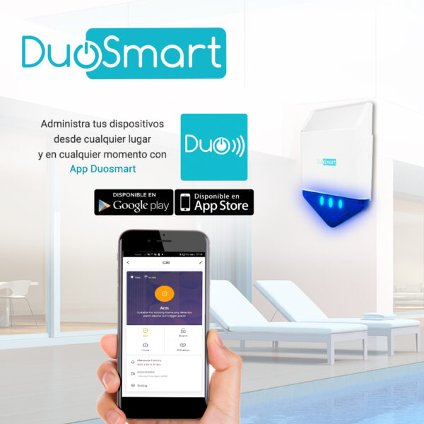 SIRENA/ESTROBO INALAMBRICA RF DUOSMART CSIREN1 **COMPATIBLE CON PANEL C30**