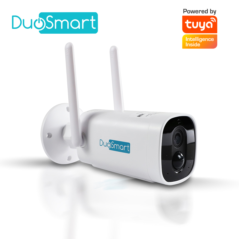 CAMARA INTELIGENTE 100 POR CIENTO INALAMBRICA DUOSMART E41 WIFI 2 CAMARA INTELIGENTE 100 POR CIENTO INALAMBRICA DUOSMART E41 WIFI 2.4 GHZ 3MP COMPATIBLE CON APP DUOSMART CON BATERIA RECARGABLE INTEGRADA DE LARGA DURACION CON AUDIO BIDIRECCIONAL GRABACION POR DETECCION DE MOVIMIENTO EN MICROSD DE HASTA 128GB (NO INCLUIDA)