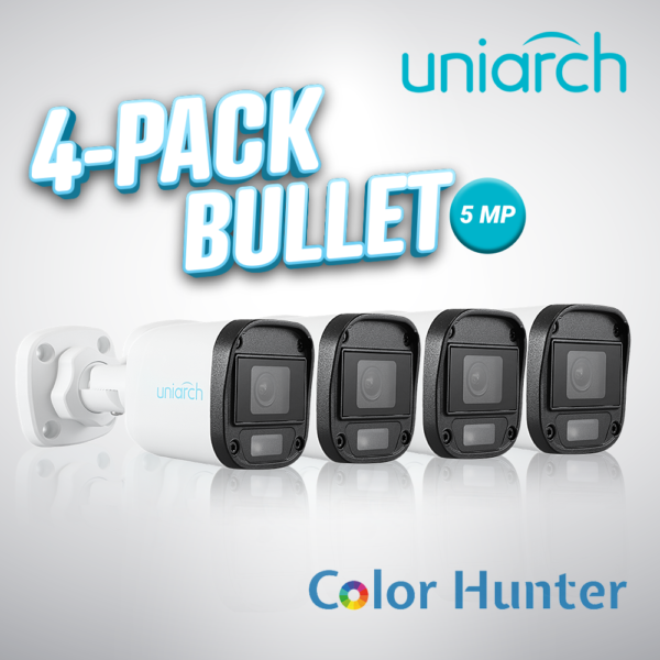 4-PACK BULLET 5MP COLORHUNTER 4-PACK BULLET 5MP COLORHUNTER