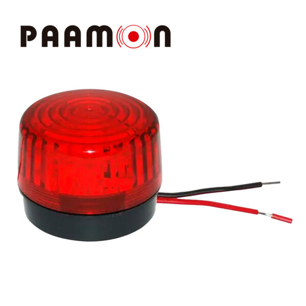 ESTROBO COLOR ROJO PAAMON PAM-LED2 ULTRA POTENTE CON LEDS INDIVIDUALES/ ALAMBRICO/ MATERIAL ABS DE ALTO IMPACTO/ DESTELLO 90XMIN / USO EN INTERIOR Y EXTERIOR / COMPATIBLE CON TODOS LOS SISTEMAS DE ALARMA